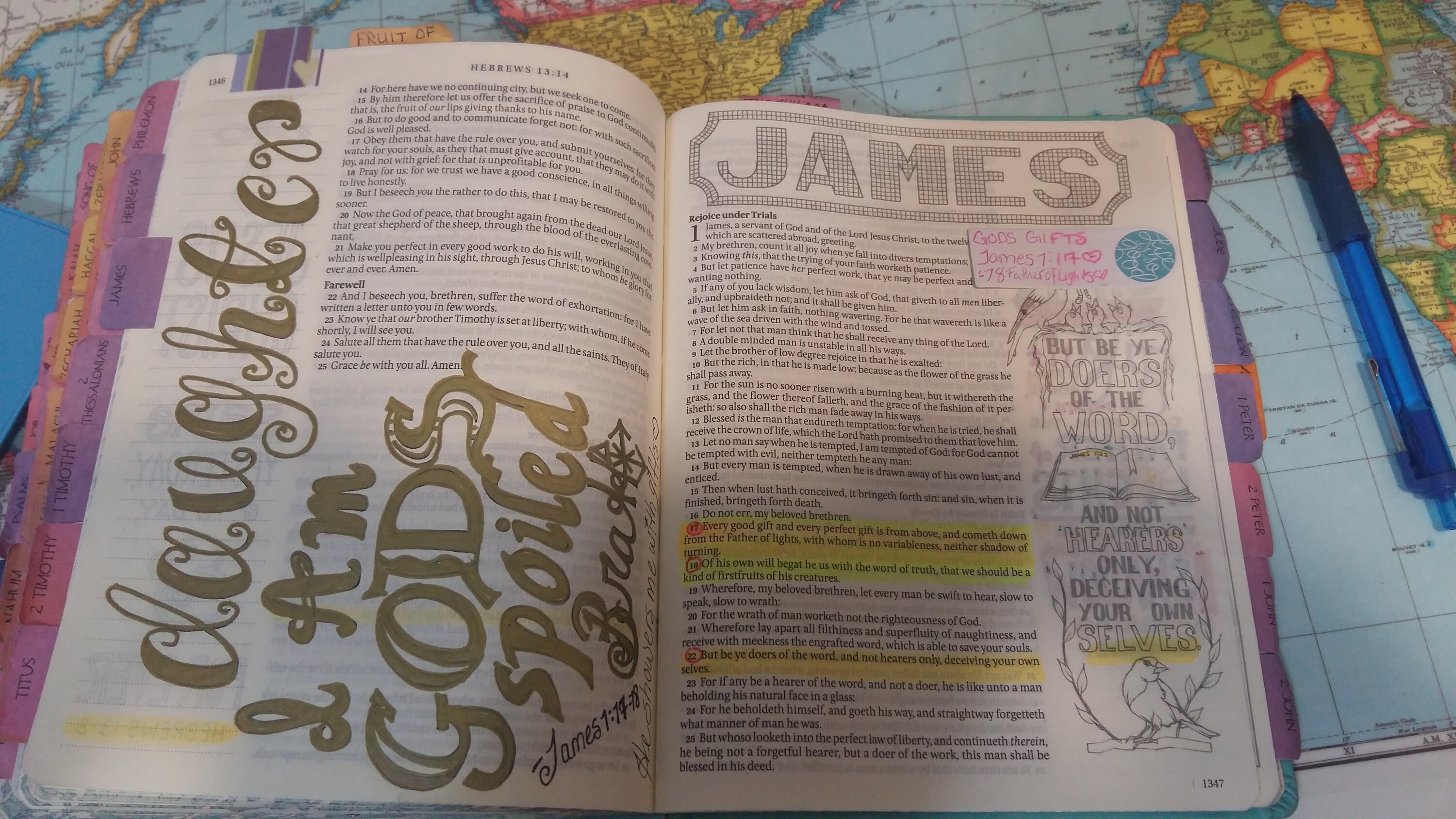 Set of 2 James Printable Bible Journal Templates, Margins & Tip Ins. - Etsy