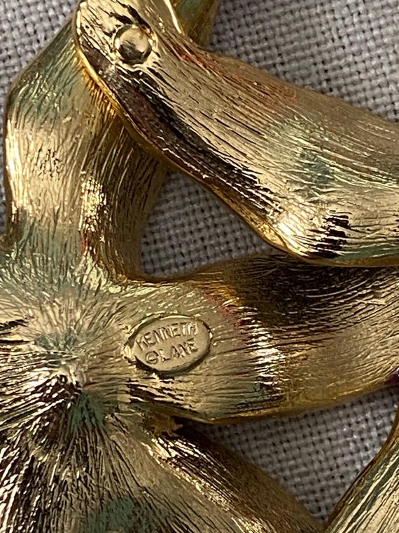 Kenneth J Lane Purple Orchid Statement Necklace C… - image 6