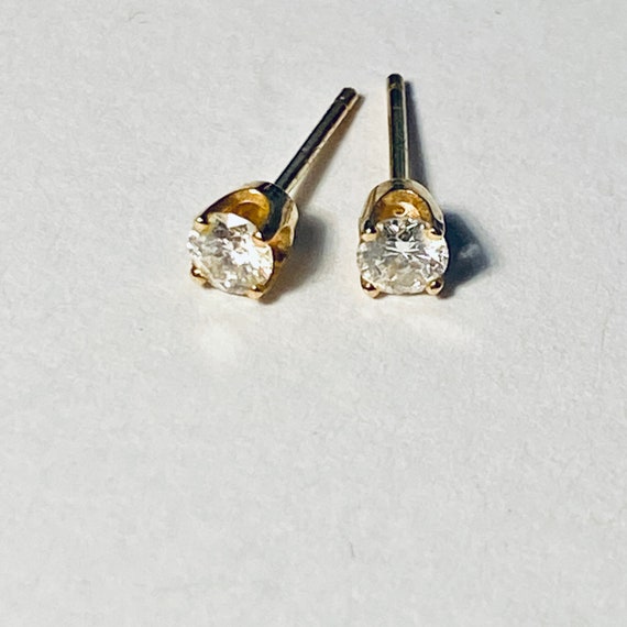 14k Diamond Earrings Diamond Studs .22ct