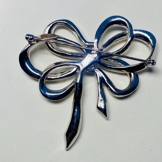 KJL Bow Brooch Rhinestones Kenneth Lane for Avon - image 2