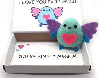 Handmade love gift - Magical fairy magnet