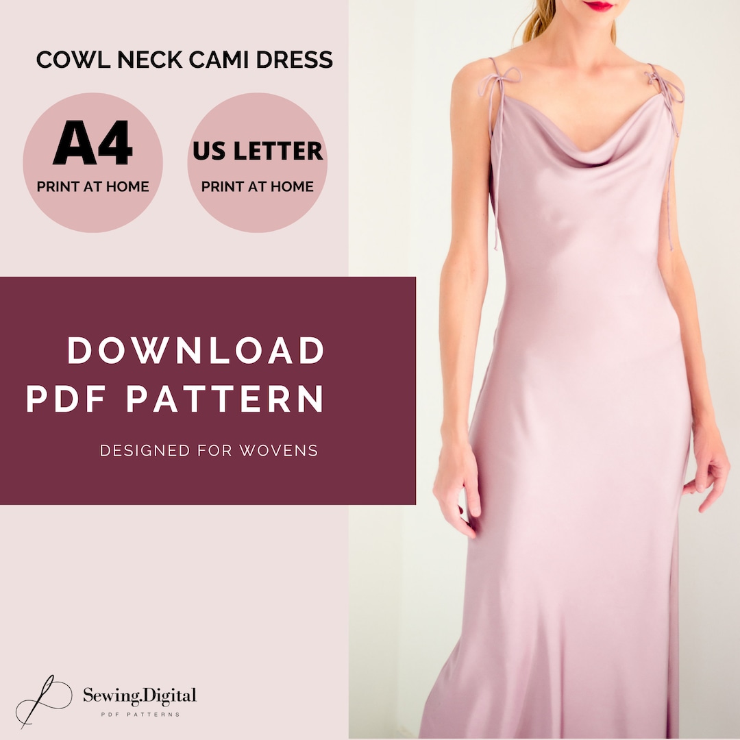 white christmas dresses Simone Slip Dress + Camisole Pattern main image 1
