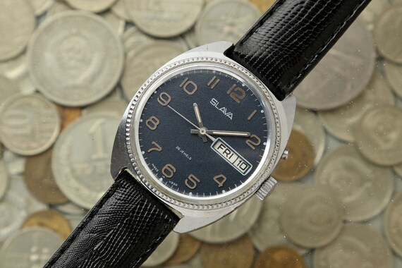 Vintage Russian watch SLAVA, men's watch Slava, me