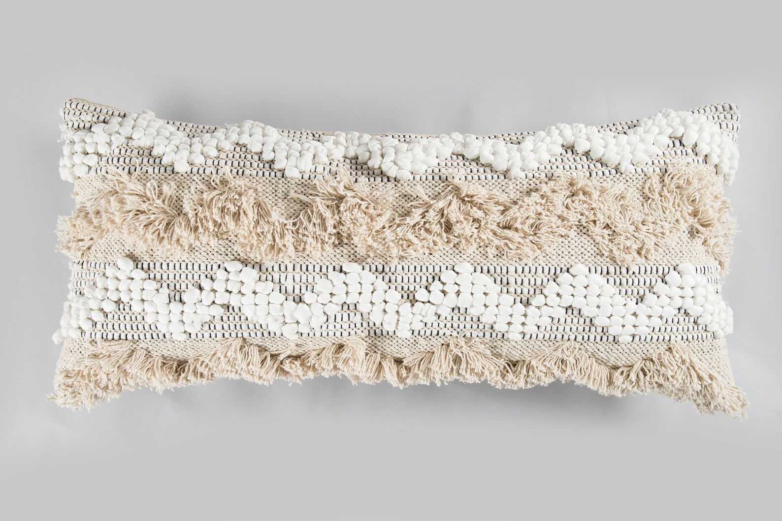 Boho Lumbar Pillow Cover handwoven Textured Pillow Cushion Etsy