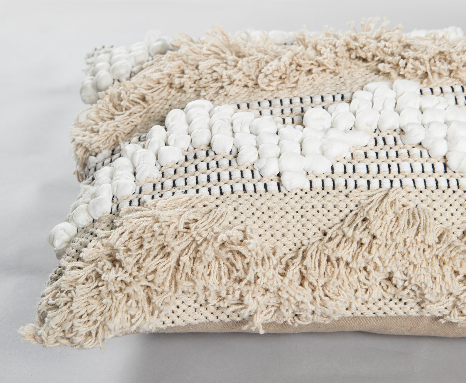 Boho Lumbar Pillow Cover handwoven Textured Pillow Cushion Etsy