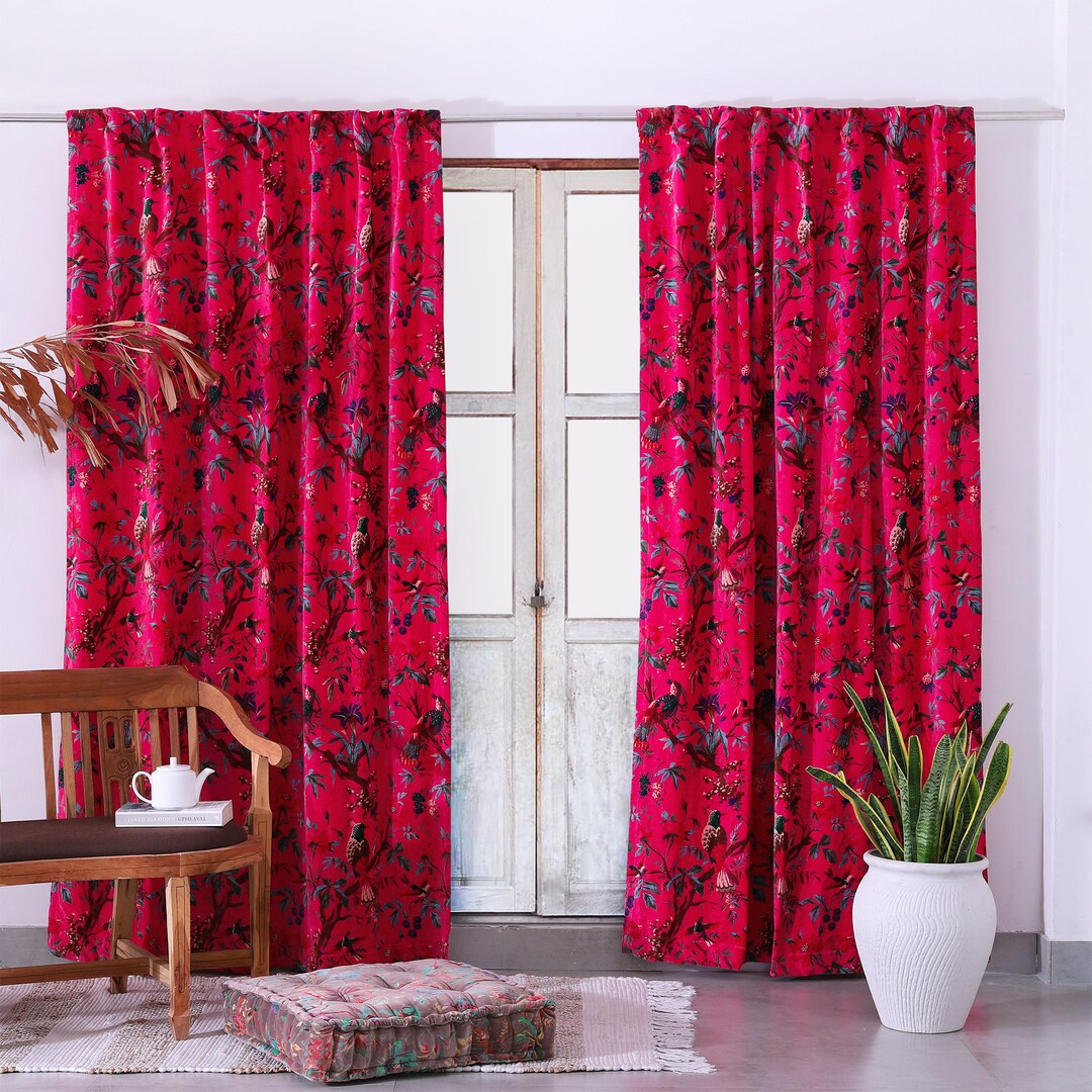 Velvet Curtains, Custom Window Curtain Panels, Curtains for Living Room