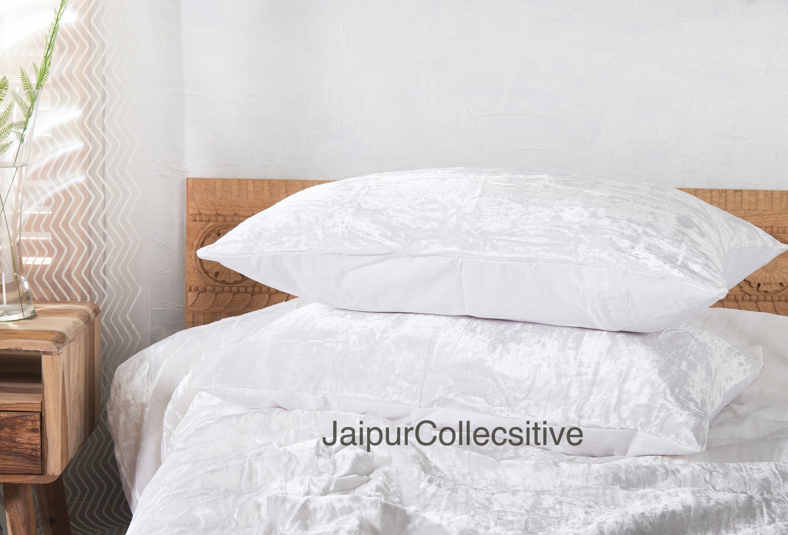 White Velvet Duvet Cover Comforter Cover Queenuo Bedding Etsy