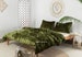 3 Pieces Set Luxury Crushed Moss Green Velvet Duvet Cover Boho Bedding UO Comforter Cover Donna Quilt Cover Duvet Velvet Bedding King Size 