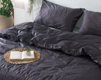 1 Duvet Cover and 2 Pillowcases INTSOFT 100% Cotton Duvet Cover Set Ultra Soft Natural Cotton Bedding Set King Size,White/Black Luxury Stripes Cozy Bedding Set with Zipper Closure 1 Duvet Cover and 2 Pillowcases INTSOFT 100% Cotton Duvet Cover Set Ultra Soft Natural Cotton Bedding Set King Size,White/Black Luxury Stripes Cozy Bedding Set with Zipper Closure