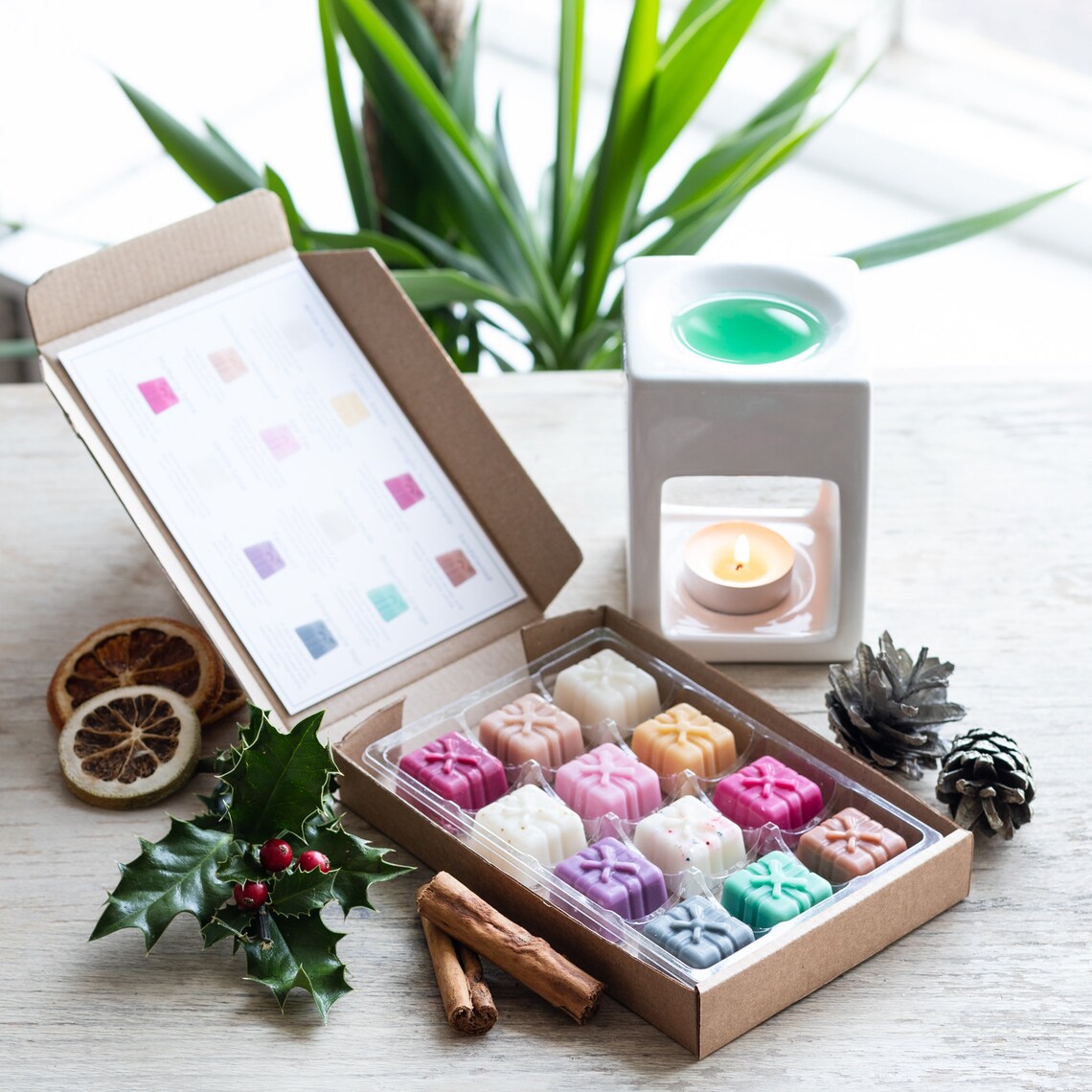 Christmas Wax Melts Selection Box With Recipe Card Wax Melt Etsy UK