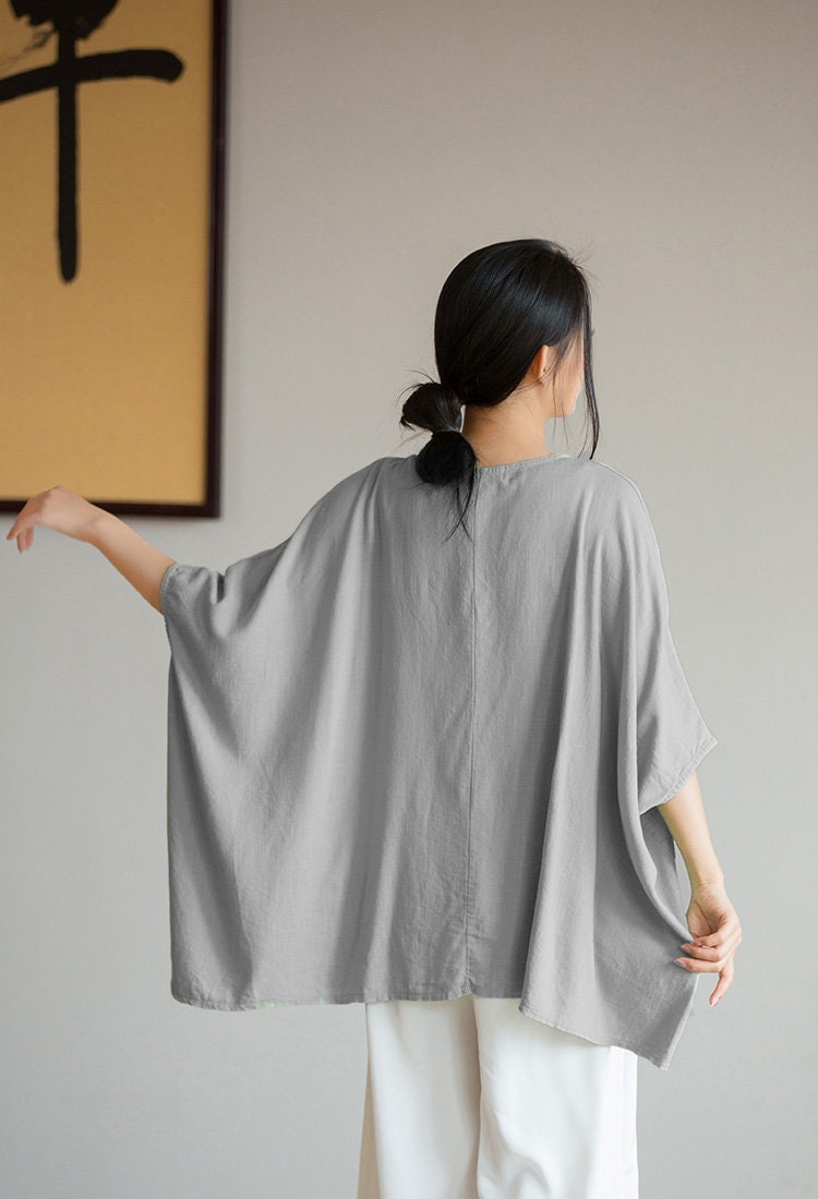Women's Linen Tops Cotton Linen Shirt Loose Linen Blouses Etsy
