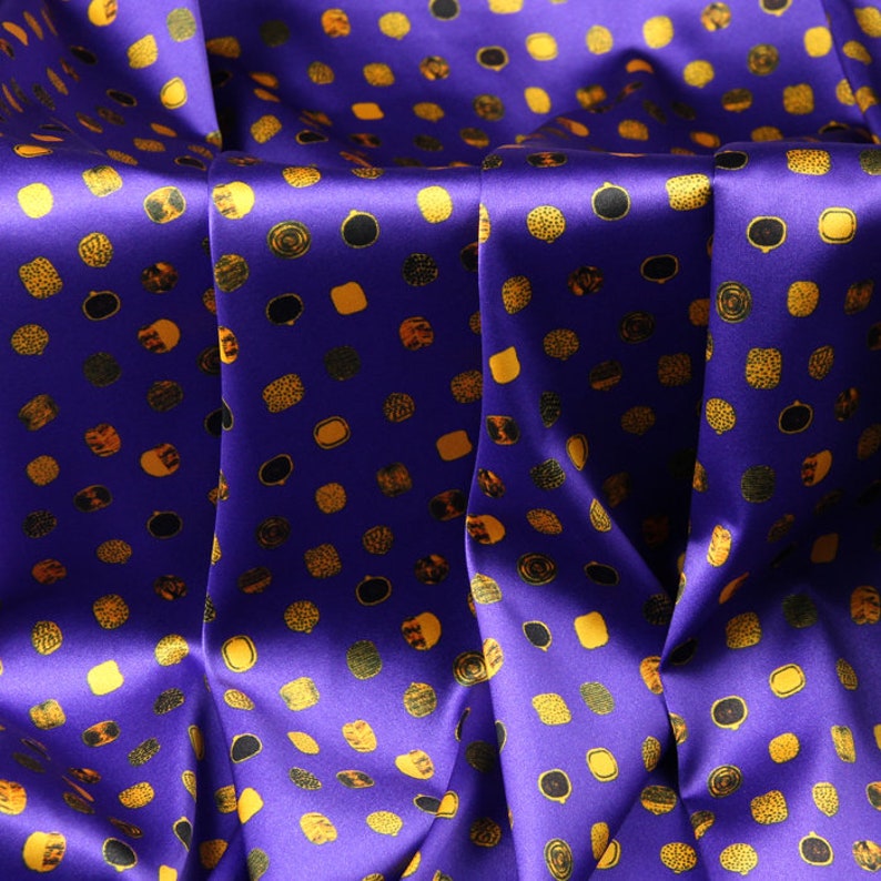 Gemstone Silk Satin fabric Printed silk by the Yard silk fabric pattern Width 46 inch A216