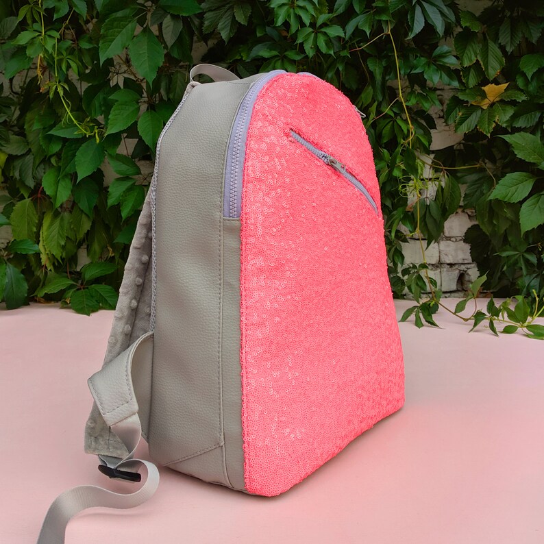 preppy pink backpack