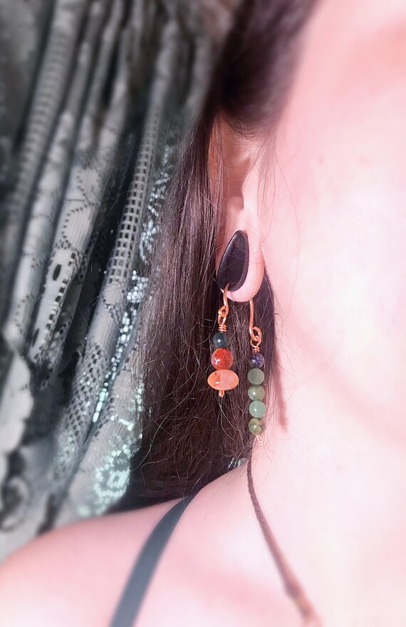 Dangle earrings deals for stretched ears