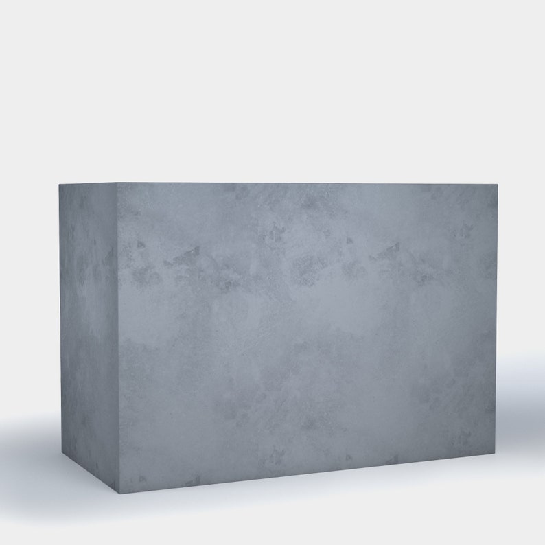 Custom Modern Minimalist Concrete Reception Desk Custom | Etsy