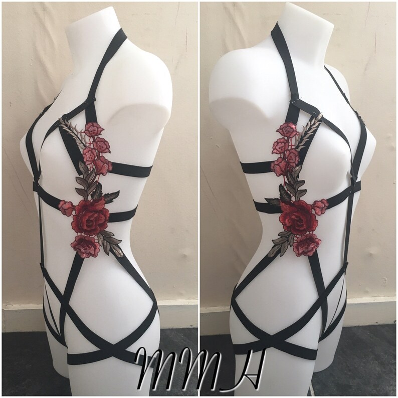 Romance body cage suit harness Etsy