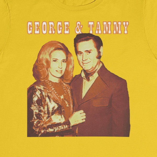 George and Tammy Forever T-Shirt / George Jones Tammy Wynette Mr. and Mrs. Country Music Divorce 1960s 1970s Classic Trucker Loretta Lynn