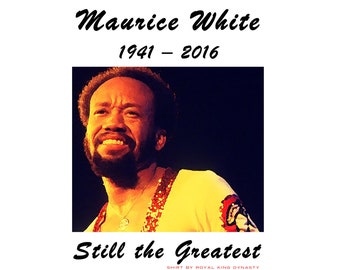 Maurice White Still the Greatest T-shirt / Scoop neck Unisex V-Neck Earth, Wind, and Fire 70s Funk Tribute Maestro Soul Fantasy 1970s Boogie