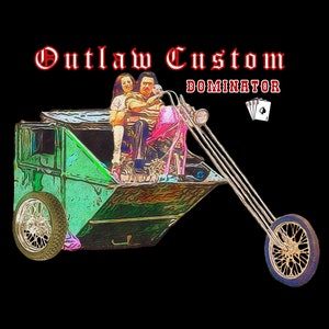 Dumpster Custom Motorcycle T-Shirt / Chopper Cafe Racer Bobber Kustom Life Biker Triumph Norton Harley Dad Shirt Weird Dumb Motorcross Trike