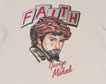 George Michael "Faith" T-Shirt / 80s 90s Pop I Want Your Sex Freedom Wham! Careless Whisper MTV Last Christmas Vintage Thrift Store Retro