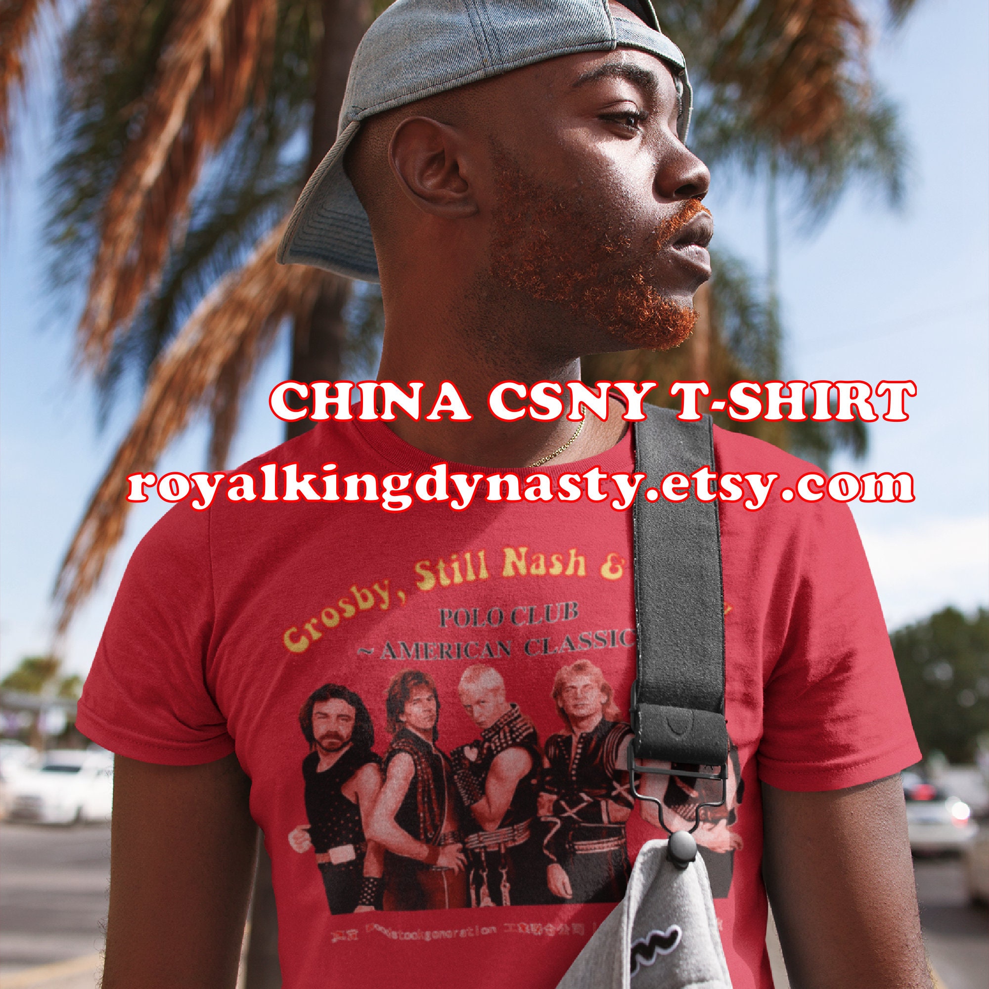 Crosby Stills Nash and Young T-shirt / Chinese Design Fail