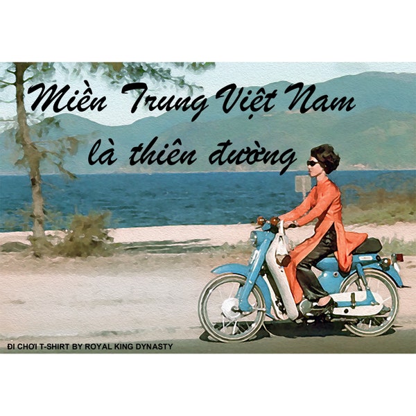 Miền Trung Viet Nam là Thiên Đường ("Central Vietnam is Paradise") Unisex T-Shirt / Geschenk Vietnam Beach 1960er Saigon Danang Hipster