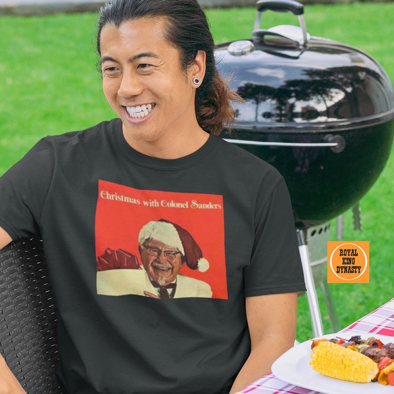 Christmas With Colonel Sanders Tshirt / Gift for Weirdo Etsy