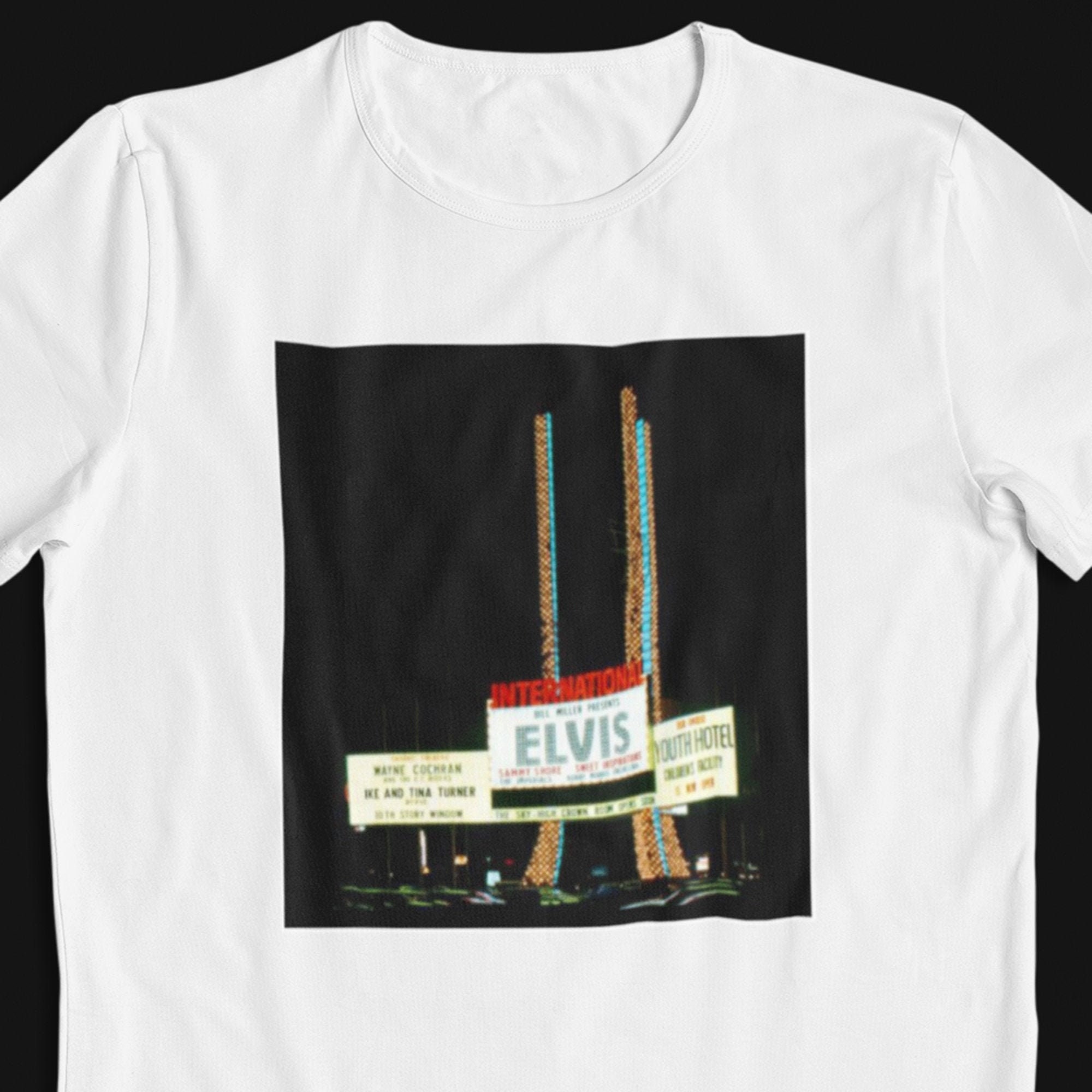 Elvis Live In Las Vegas REO Double Sided T-Shirt Size Large