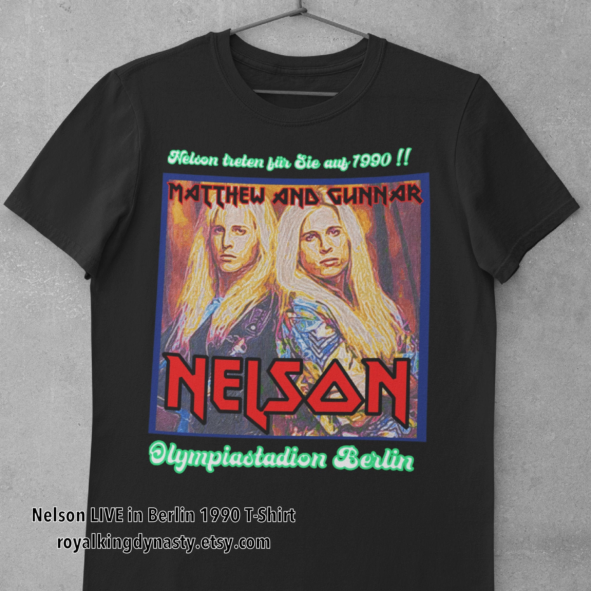 Discover NELSON Live in Berlin 1990 T-Shirt / Vintage 1990s Matthew and Gunnar Thrift