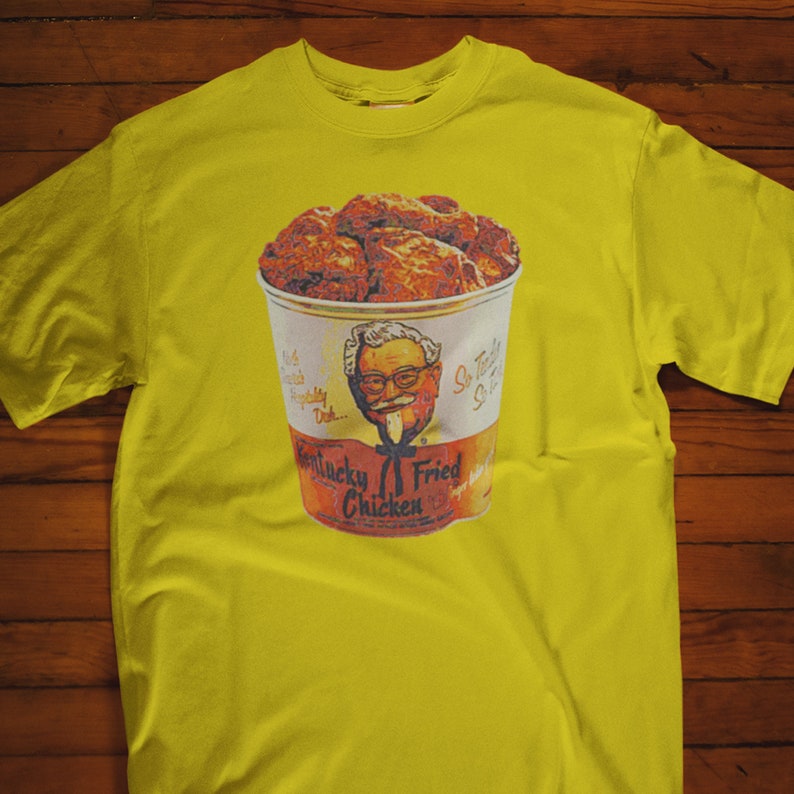 Fine Art Kentucky Fried Chicken Bucket Tshirt / KFC Finger Etsy