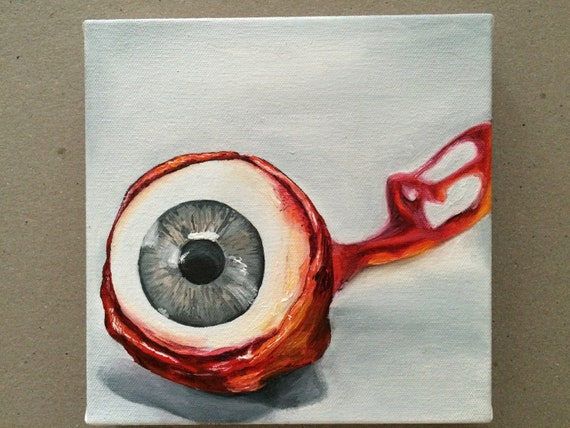 Eyeball Painting On Canvas Etsy