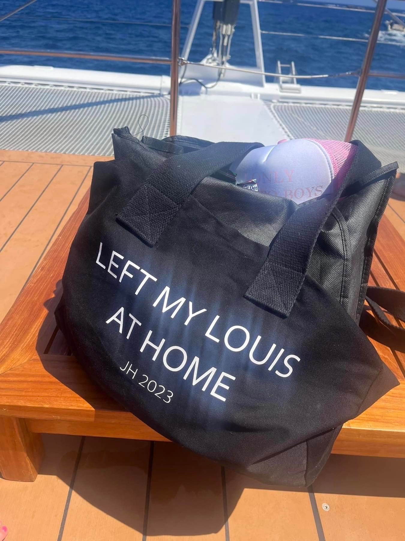My Louis is at Home Tote With Leather Handles, Funny Louis Vuitton