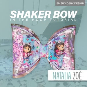 Shaker Bow The Hoop Embroidery Digital Download, Embroidery, ITH Bow