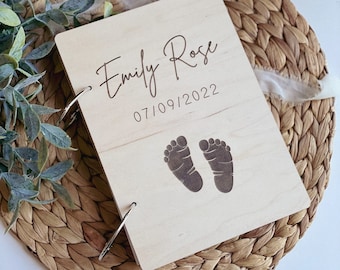 Personalized Maple Baby Shower Card Keeper: New Mom Gift
