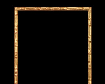 elegant golden silvered frame painted shaped wavy frame pinstripe lacquered polished waxed frame traditional handcrafted