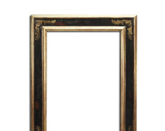 500 A CASSETTA CON FREGI - Cornice per dipinto/foto, wood mirror frame, classic Florence, Made in Italy, FarmHause, Decor, foglia oro