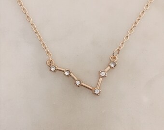 Pisces zodiac necklace