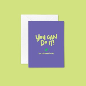Du schaffst das! - Inspirierende Grußkarte, innen leer, Motivationskarte für Abschlussfeier, Werbung, Ermutigung