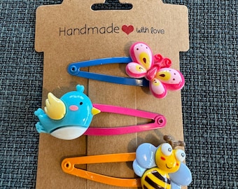 Handmade Children’s Insect Hair Clips/Slides