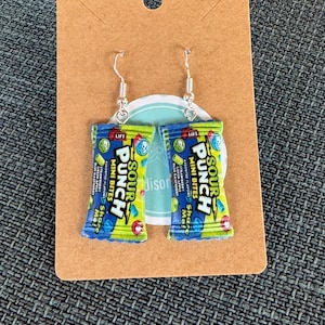 Retro Sour Punch Sweets Sterling Silver Earrings