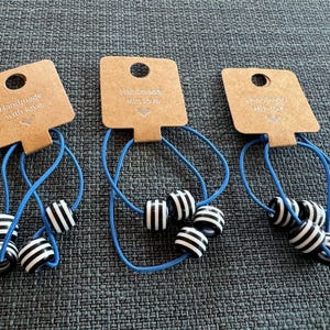 Handmade Childrens Striped Hair Bobble