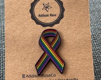 LGBTQ Awareness Ribon Enamel Pin Badge
