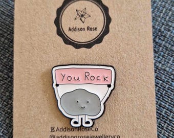 You Rock Enamel Pin Badge