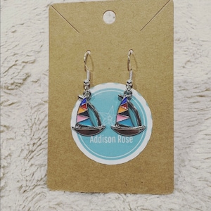 Sailing Boat Sterling silver Earrings