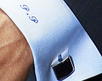 Personalized Hand Monogram Service  -  For Shirts - Handkerchiefs - Pocket Squares - Bespoke Menswear