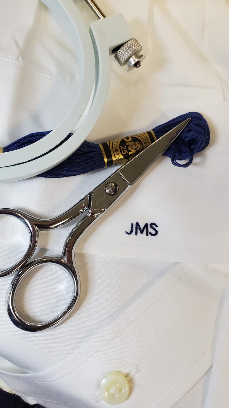 Personalized Hand Monogram Service - Hand Monograms for Shirts-linen ...