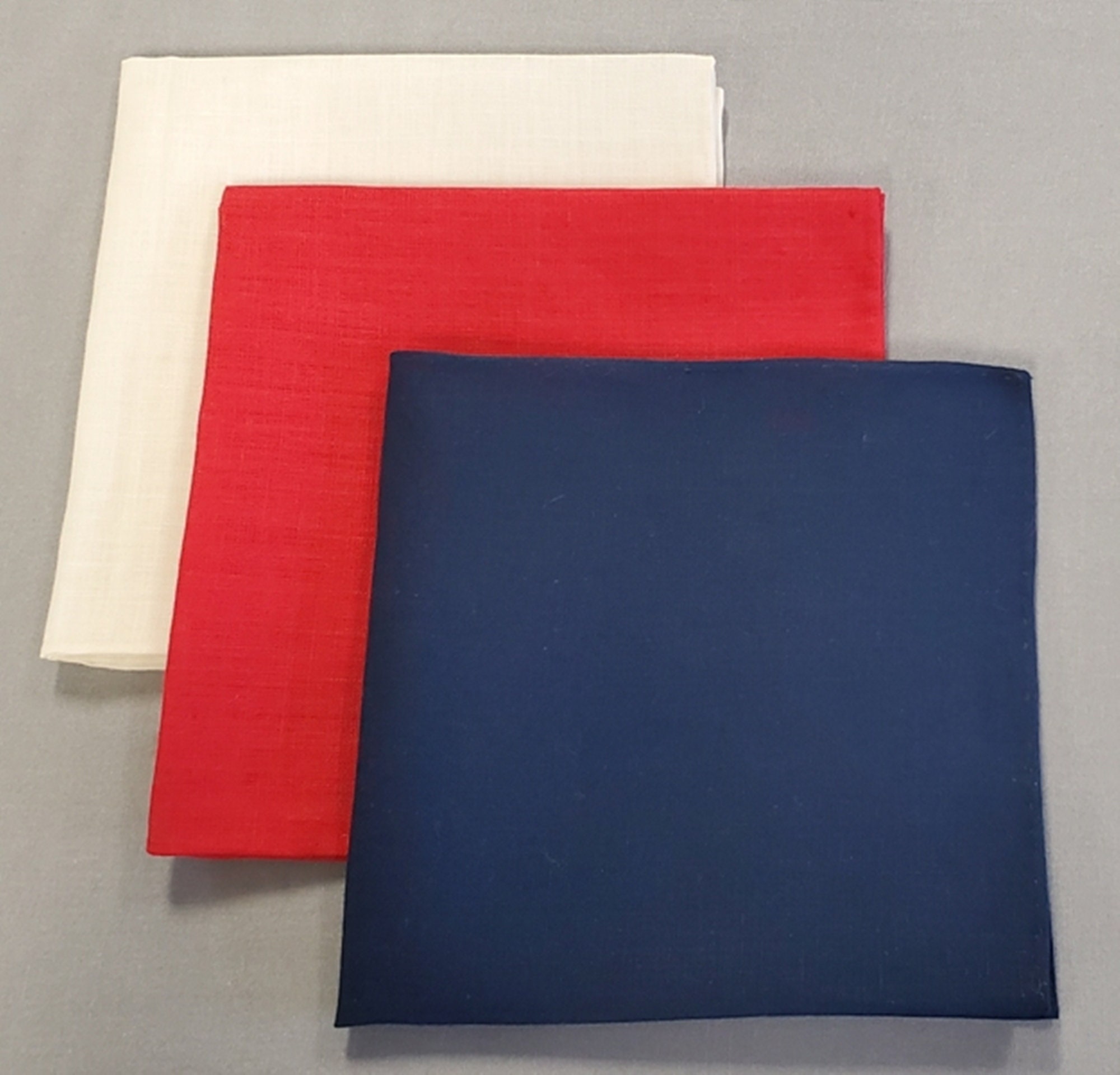 Irish Linen Hand Rolled Pocket Square - Classics Collection - Choose from any 3