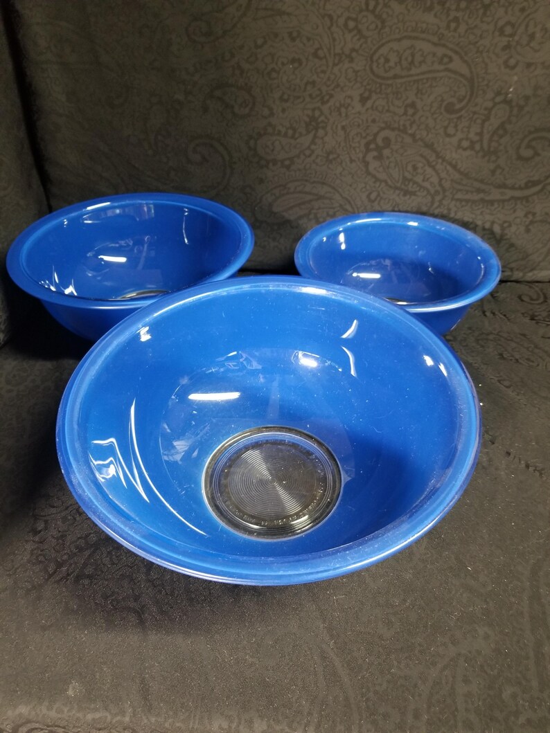 Pyrex Msical Stack Pyrex Blue Stacking Mixing Bowls Set - Etsy