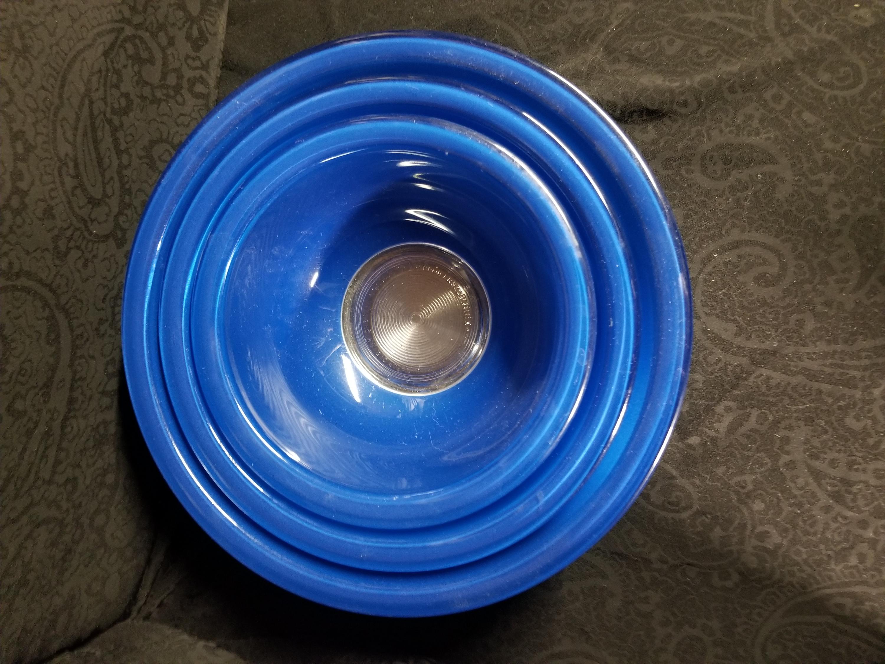 Pyrex Msical Stack Pyrex Blue Stacking Mixing Bowls Set - Etsy