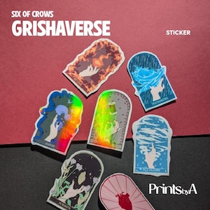 Grishaverse ステッカー、Shadow and Bones ステッカー、Six of Crows ステッカー
